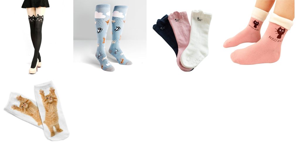 cat design socks